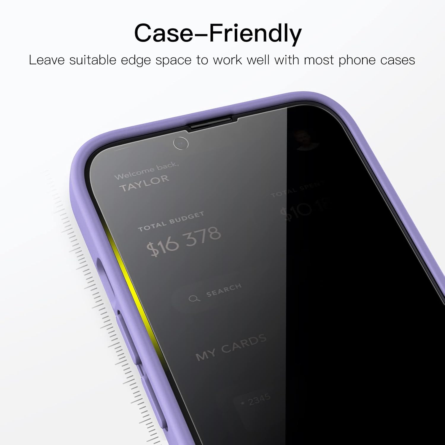 JETech Protector Pantalla Privacidad para iPhone 17 Pro Max, 2 Unidades | Protección Antiespía, Cristal Vidrio Templado, Marco de Instalación Fácil, Anti-Arañazos