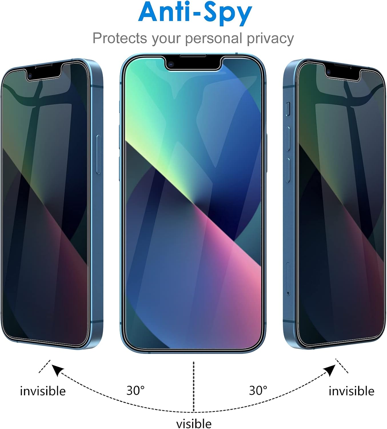 JETech Protector Pantalla Privacidad para iPhone 17 Pro Max, 2 Unidades | Protección Antiespía, Cristal Vidrio Templado, Marco de Instalación Fácil, Anti-Arañazos