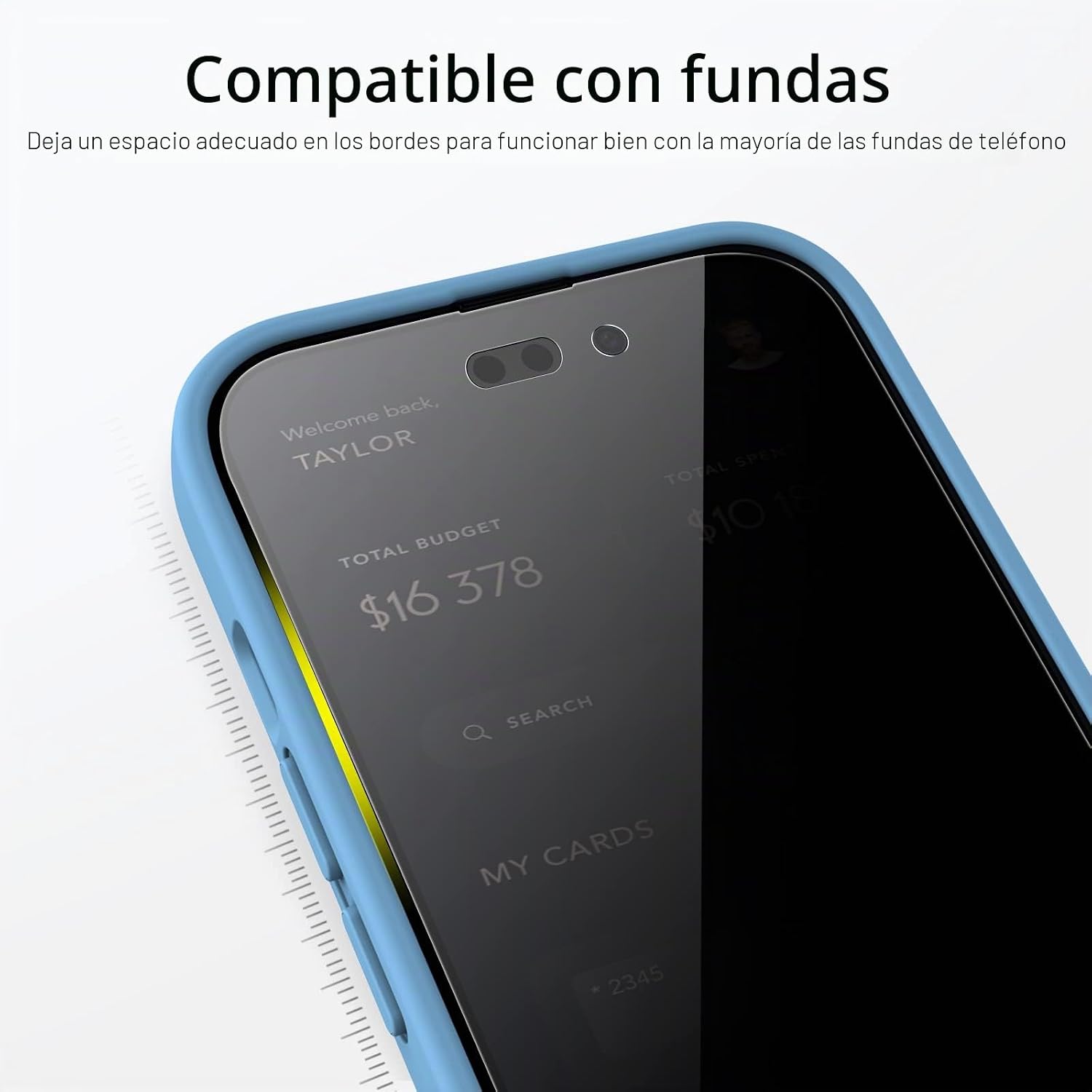JETech Protector Pantalla Privacidad para iPhone 17 Pro Max, 2 Unidades | Protección Antiespía, Cristal Vidrio Templado, Marco de Instalación Fácil, Anti-Arañazos