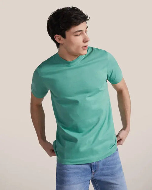 Camiseta gruesa de hombre en manga corta de algodón Vetonek