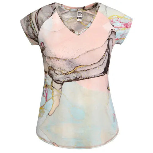 Camiseta técnica multideporte para mujer con manga ranglán Vetonek
