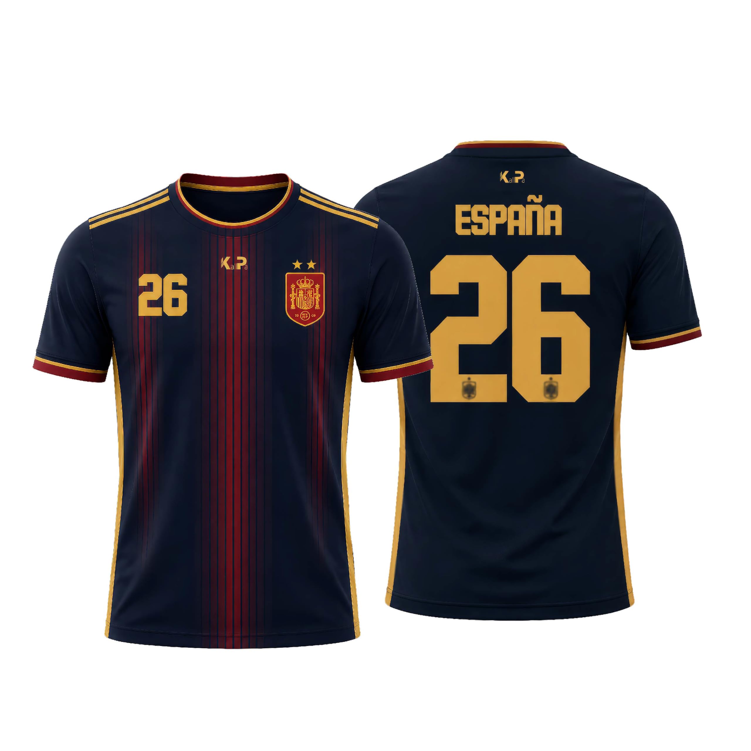 KALLPA Camiseta Mundial España de fútbol Personalizada. | Poliéster