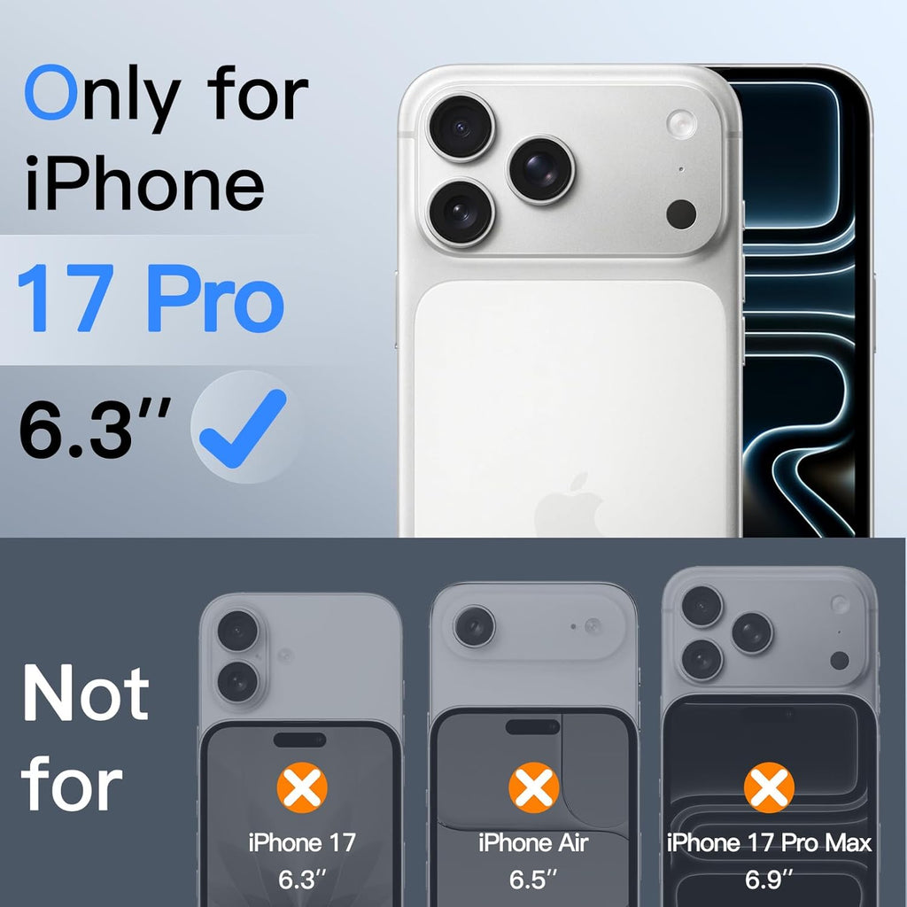 JETech Protector Pantalla Privacidad para iPhone 17 Pro Max, 2 Unidades | Protección Antiespía, Cristal Vidrio Templado, Marco de Instalación Fácil, Anti-Arañazos