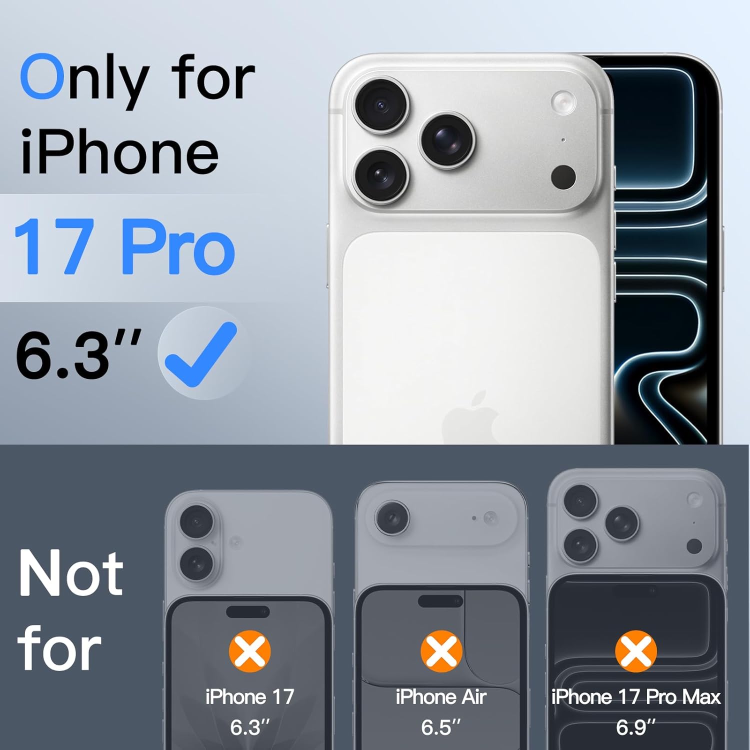 JETech Protector Pantalla Privacidad para iPhone 17 Pro Max, 2 Unidades | Protección Antiespía, Cristal Vidrio Templado, Marco de Instalación Fácil, Anti-Arañazos