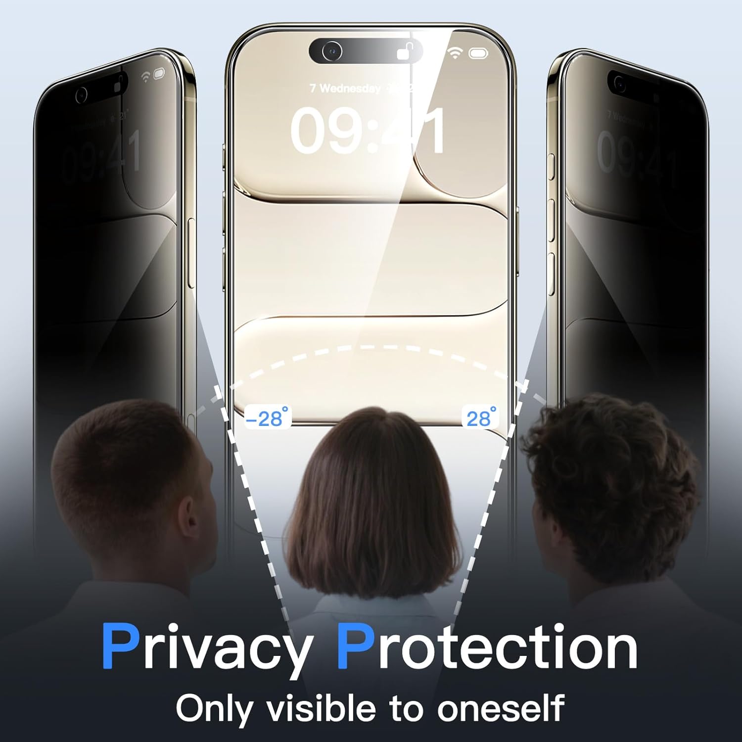 JETech Protector Pantalla Privacidad para iPhone 17 Pro Max, 2 Unidades | Protección Antiespía, Cristal Vidrio Templado, Marco de Instalación Fácil, Anti-Arañazos