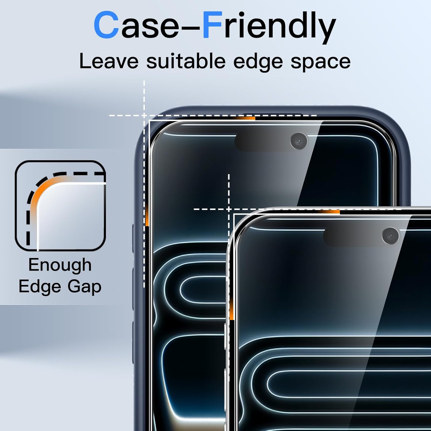 JETech Protector Pantalla Privacidad para iPhone 17 Pro Max, 2 Unidades | Protección Antiespía, Cristal Vidrio Templado, Marco de Instalación Fácil, Anti-Arañazos