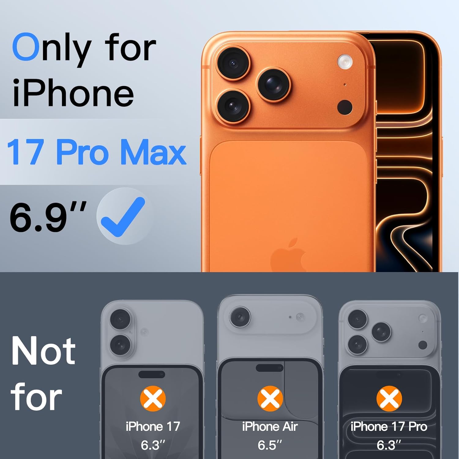 JETech Protector Pantalla Privacidad para iPhone 17 Pro Max, 2 Unidades | Protección Antiespía, Cristal Vidrio Templado, Marco de Instalación Fácil, Anti-Arañazos
