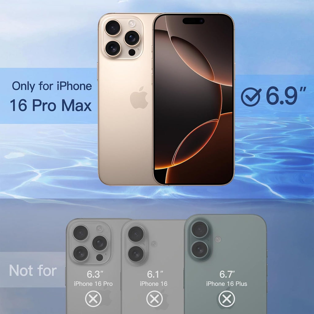 JETech Protector Pantalla Privacidad para iPhone 17 Pro Max, 2 Unidades | Protección Antiespía, Cristal Vidrio Templado, Marco de Instalación Fácil, Anti-Arañazos