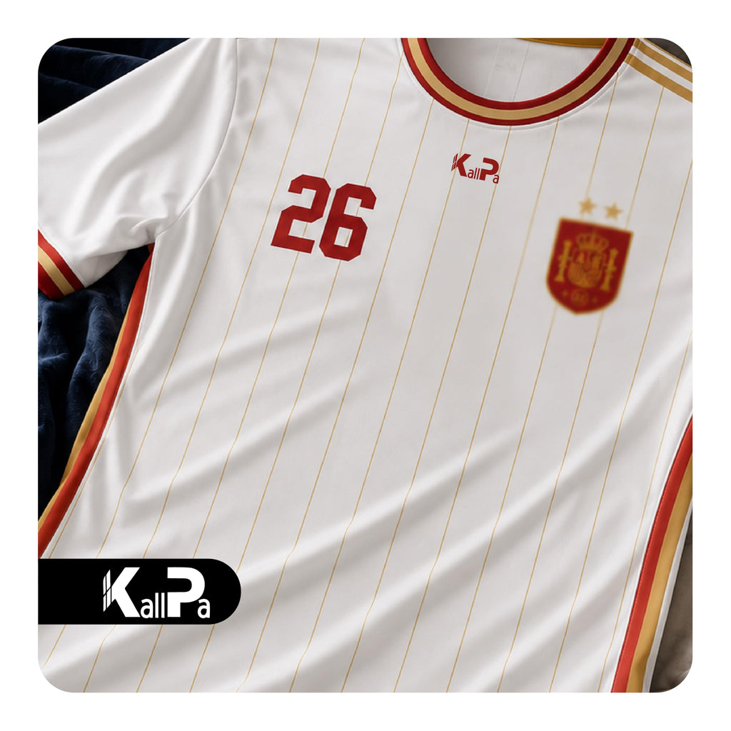 KALLPA Camiseta Mundial España de fútbol Personalizada. | Poliéster