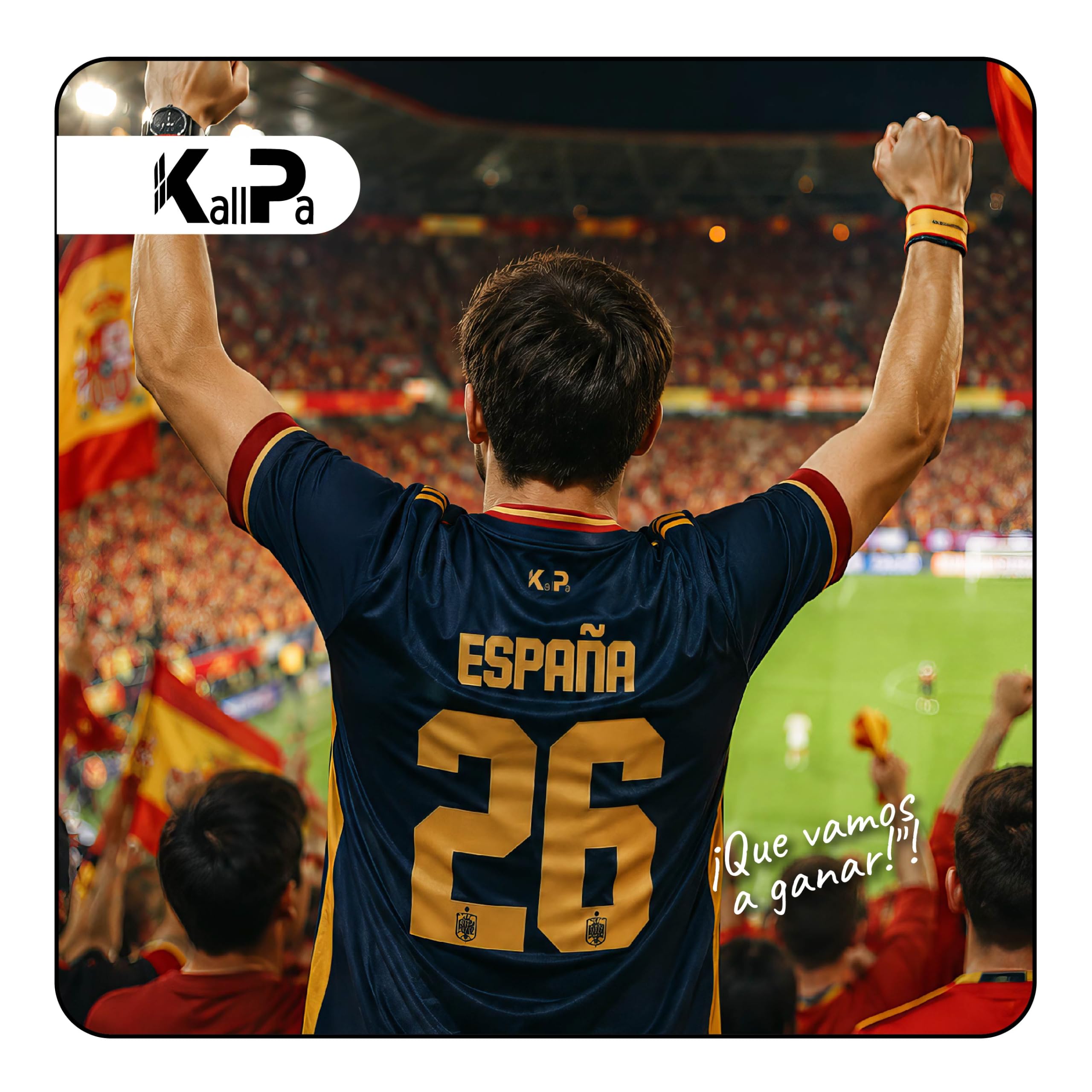 KALLPA Camiseta Mundial España de fútbol Personalizada. | Poliéster