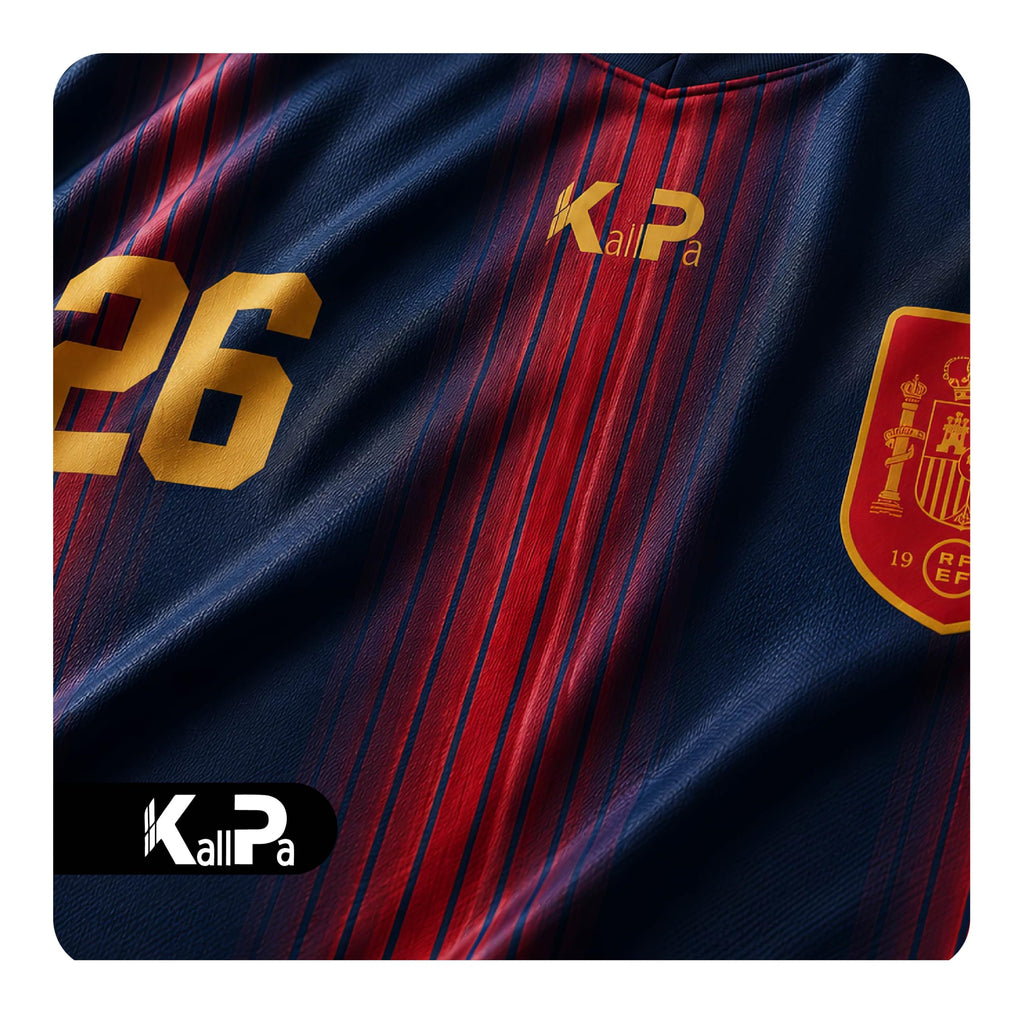 KALLPA Camiseta Mundial España de fútbol Personalizada. | Poliéster