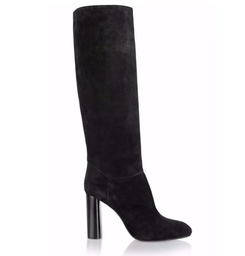 Black Suede Chunky Heel Boots – Elevate Comfort with Every Step